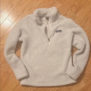 Patagonia Cream Fleece Half-Zip Pullover